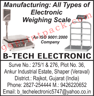 Electronic Weighing Scales Electronic Weighing Scales