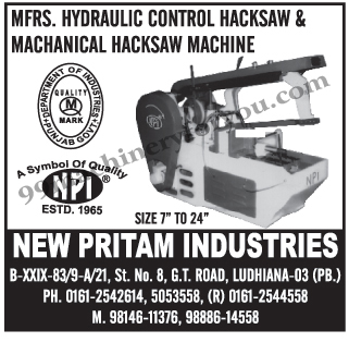 Hydraulic Control Hacksaw, Machanical Hack Machine, Hack Saw Machines Hydraulic Control Hacksaw, Machanical Hack Machine, Hack Saw Machines