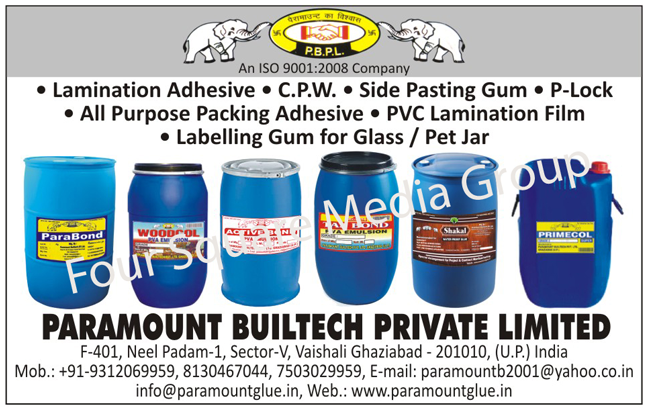 Lamination Adhesives, CPW, Side Pasting Gum, P Locks, Packing Adhesives, PVC Lamination Films, Glass Labeling Gums, Pet Jar Labeling Gums Lamination Adhesives, CPW, Side Pasting Gum, P Locks, Packing Adhesives, PVC Lamination Films, Glass Labeling Gums, Pet Jar Labeling Gums