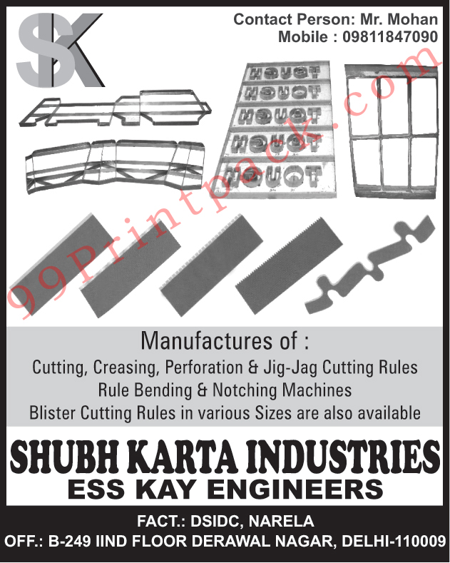 Cutting Rules, Creasing Rules, Perforation Rules, Jig Jag Cutting Rules, Rule Bending Machines, Notching Machines, Blister Cutting Rules Cutting Rules, Creasing Rules, Perforation Rules, Jig Jag Cutting Rules, Rule Bending Machines, Notching Machines, Blister Cutting Rules