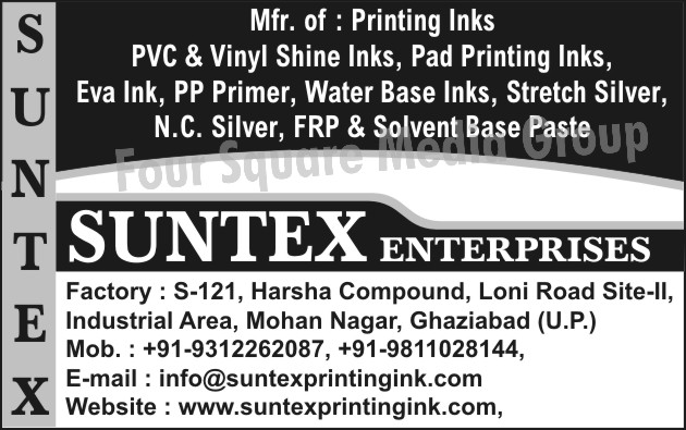 Pvc Inks, Vinyl Shine Inks, Pad Printing Inks, EVA Ink, PP Primer, Water Based Inks, Stretch Silver, NC Silver, FRP Base Paste, Solvent Base Paste, Printing Inks Pvc Inks, Vinyl Shine Inks, Pad Printing Inks, EVA Ink, PP Primer, Water Based Inks, Stretch Silver, NC Silver, FRP Base Paste, Solvent Base Paste, Printing Inks