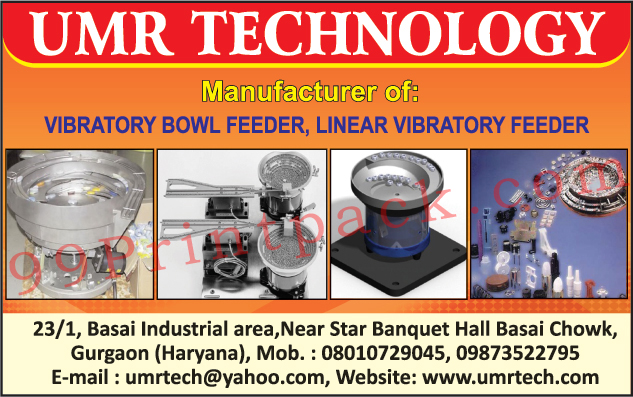 Vibratory Bowl Feeders, Linear Vibratory Feeders, Used Offset Printing Machines, Used Binding Machines Vibratory Bowl Feeders, Linear Vibratory Feeders, Used Offset Printing Machines, Used Binding Machines