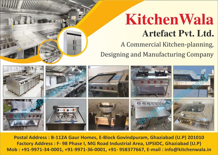 Commercial Kitchen Planning Services, Commercial Kitchen Designing Services, Commercial Kitchen Manufacturing Services