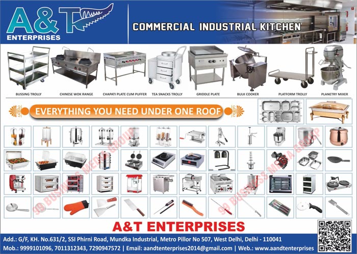 Commercial Industrial Kitchen Equipments, Kitchen Equipments, Bussing Trollies, Chinese Work Ranges, Chapati Plate Cum Puffers, Tea Snacks Trollies, Griddle Plates, Bulk Cookers, Platform Trollies, Planetry Mixers, Cooking Equipments, Induction Cooktops