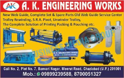 Printing Solutions, Packaging Solutions, Patching Solutions, Trolley Rewinding Machines, S.R.A. Pivot Machines, Unwinder Trolley Machines, Printing Packing Solutions, Pouching Solutions