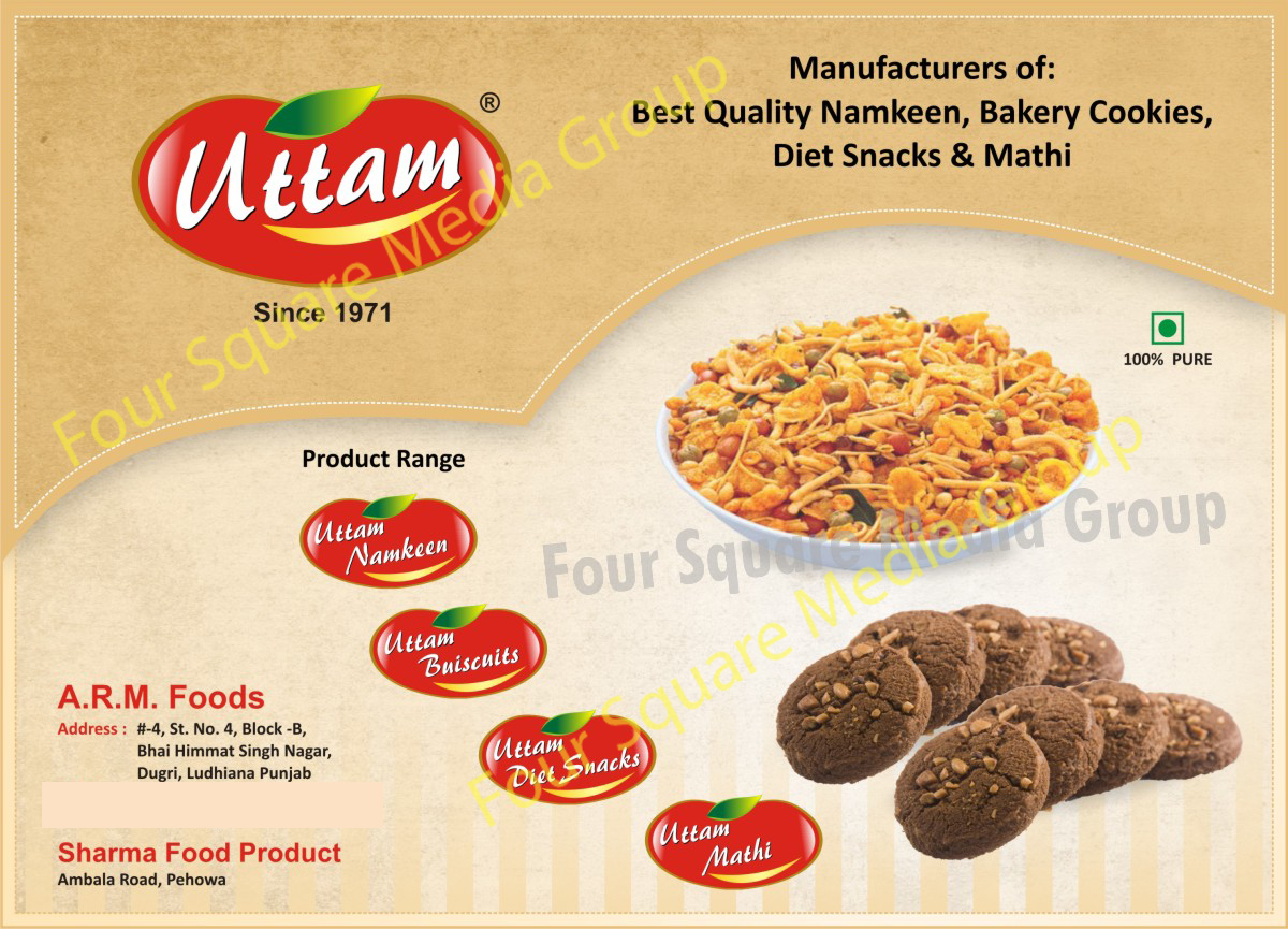 Namkeens, Bakery Cookies, Diet Snacks, Mathi