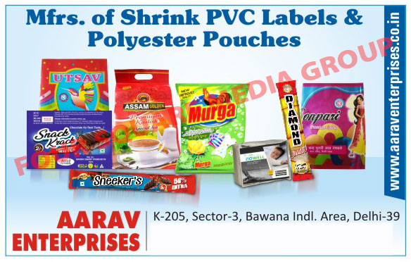 Shrink PVC Labels, Polyester Pouches