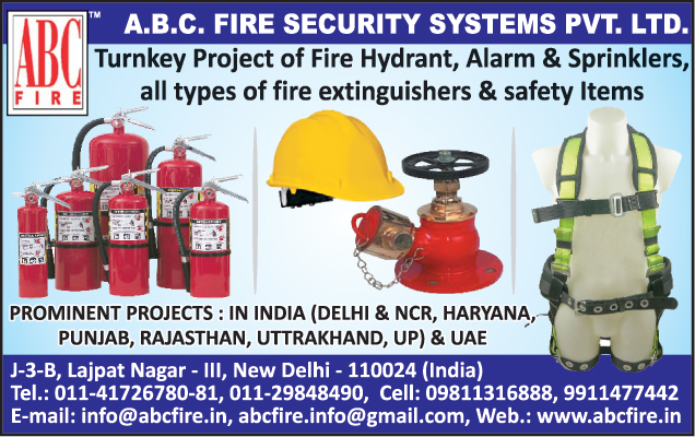 Fire Hydrant Systems, Automatic Sprinklers Systems, Fire Alarm Systems, Fire Extinguishers, Fire Alarm, Smoke Alarm, Safety Suits, Safety Helmets,Tunkey, Co2 Flooding Systems, Fire Buckets Beaters, Intruder Alarms, Burgular Alarms, Access Control Systems, Closed Circuit Camera Door Phones, Globes, Masks, Helmets, Fire Blankets, Fire Proximity Suits, Fire Safety Products, Safety Products