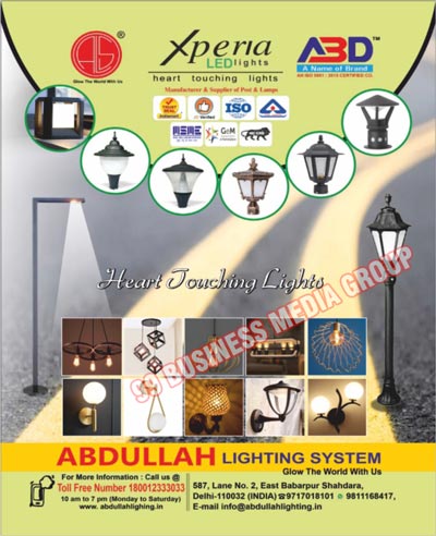 Garden Lights, Wall Lights, Bollard Lights, Poll Lights, Mirror Lights, UP Lighters, Picture Lights, Porch Lights, Bulk Heads, Brick Lights, LED Lights, LED Lanterns, Led Lamps, Led Post Lights