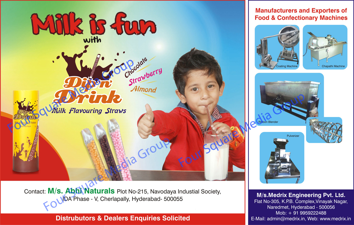 Milk Flavouring Straws, Milk Flavouring Straw Dip n Drink