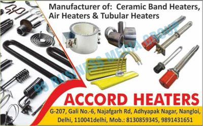 Ceramic Band Heaters, Air Heaters, Tubular Heaters