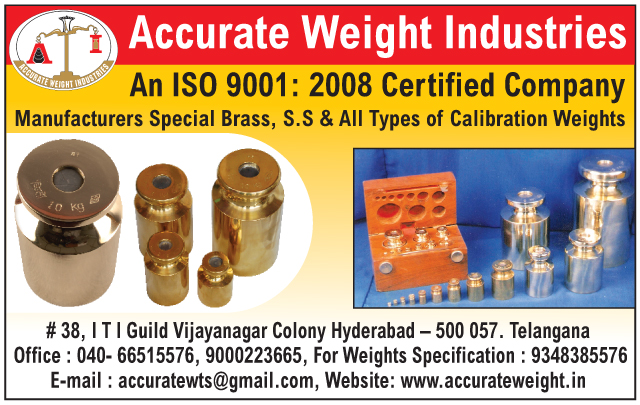 Calibration Weights, Brass Calibration Weights, Stainless Steel Calibration Weights