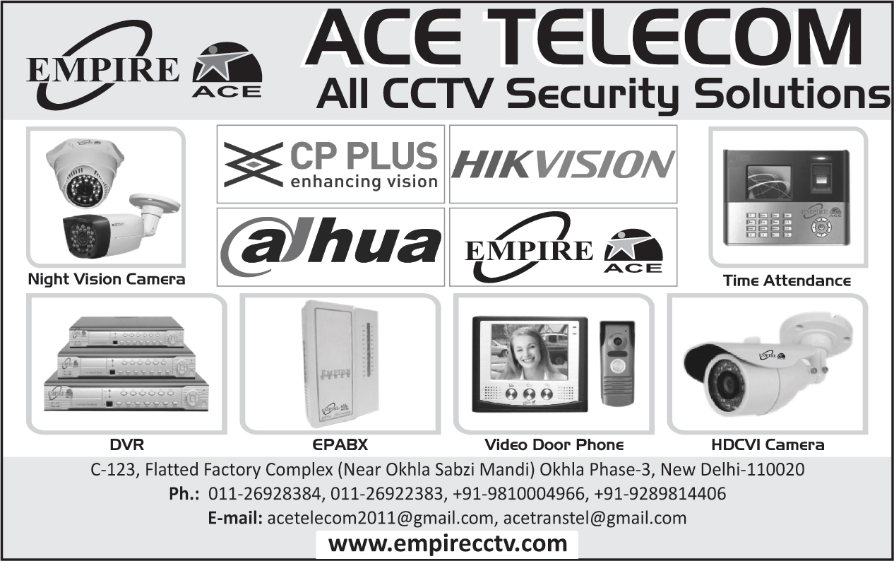 Cctv Security Solutions, Night Vision Camera, Time Attendance Machines, Dvr, EPABx, Video Door Phone, HDCVI Camera, Digital Video Recorders