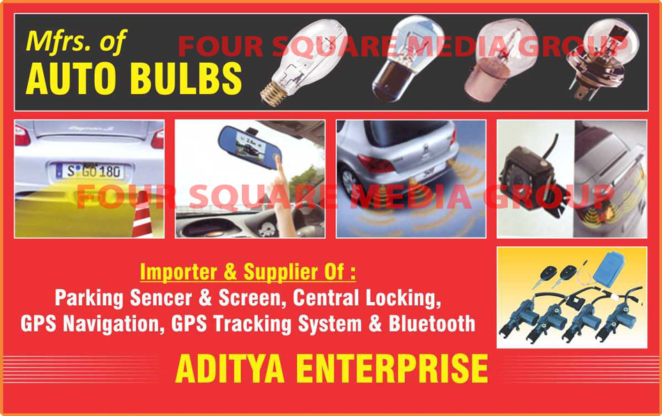 Auto Bulbs, Automotive Bulbs, Parking Sensors, Parking Sensor Screens, Central Locking, GPS Navigation, GPS Tracking Systems, Bluetooth GPS Tracking Systems