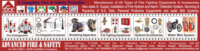 Fire Fighting Equipments, Fire Fighting Accessories, Fire Hydrant Systems, Fire Alarm Systems, Fire Detection System, Fire Extinguisher, Fire Extinguisher Accessories, Breathing Apparatus, Hydrant Accessories, Water Mist systems, Water Mist Systems, Safety Products, Fire Safety Products