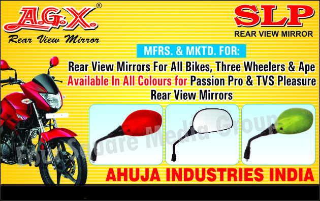 Automotive Mirrors, Two Wheeler Rear View Mirrors, Motorcycle Rear View Mirrors, Three Wheeler Rear View Mirrors, APE Rear View Mirrors