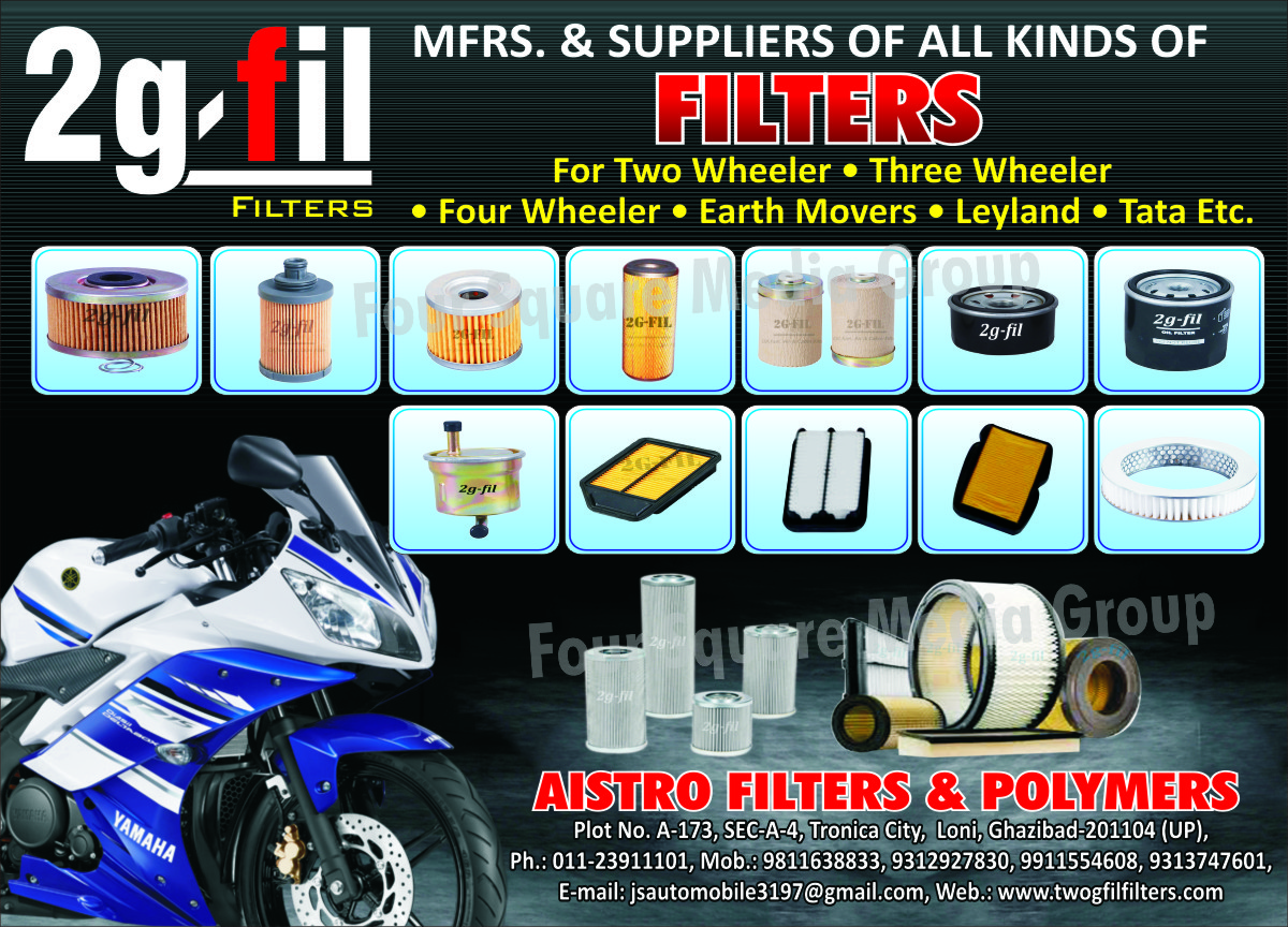 Automotive Filters, Two Wheeler Filters, 2 Wheeler Filters, Three Wheeler Filters, 3 Wheeler Filters, Four Wheeler Filters, 4 Wheeler Filters,Filters