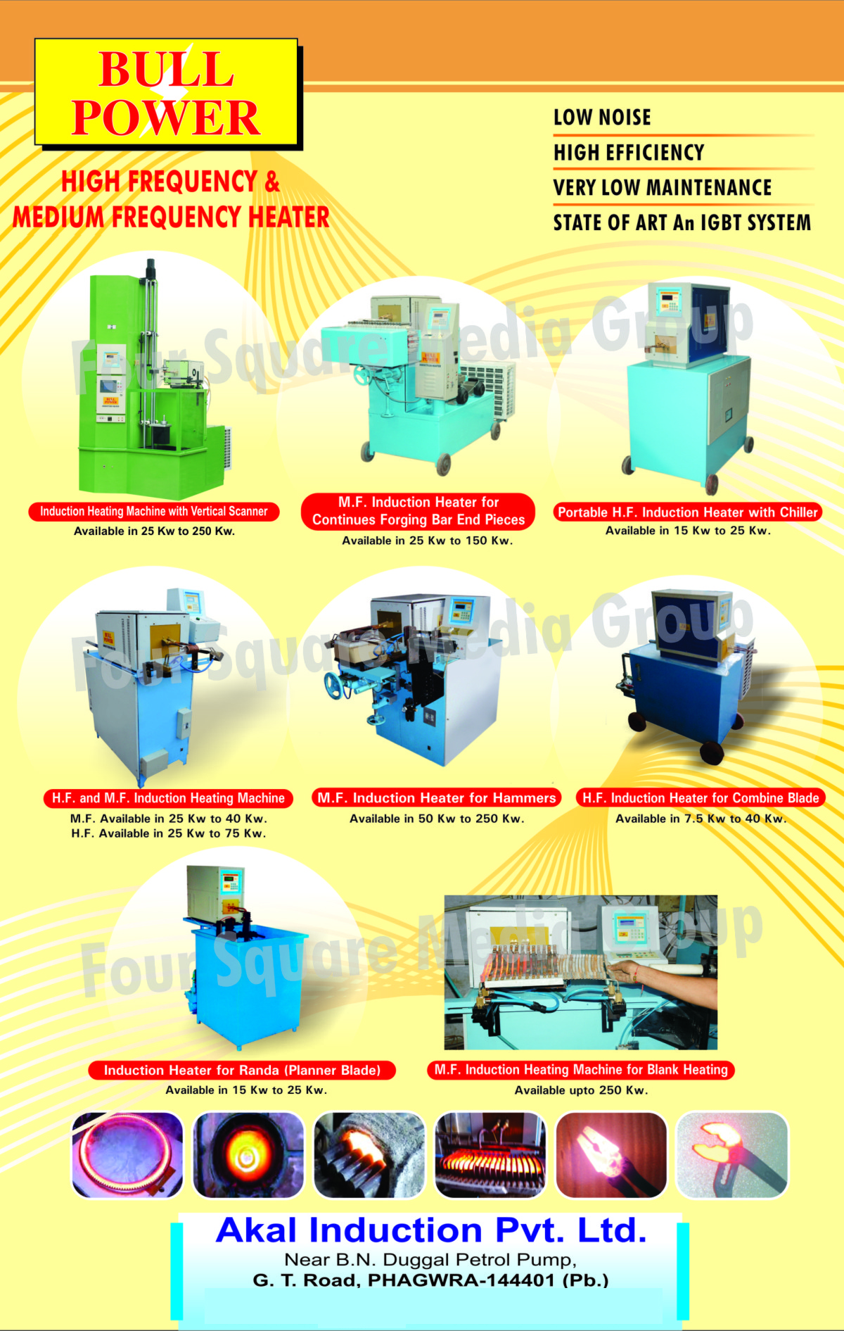 Induction Heating Machine With Vertical Scanners, Continuous Forging Bar End Piece MF Induction Heaters, Portable HF Induction Heater With Chillers, HF Induction Heating Machines, MF Induction Heating Machines, Hammer MF Induction Heaters, Combine Blade HF Induction Heaters, Planner Blade Induction Heaters, Blank Heating MF Induction Heating Machines, Steering Suspension Parts