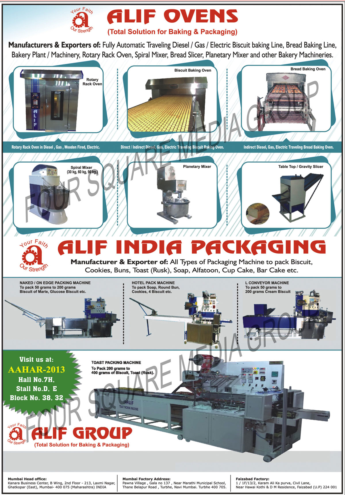 Biscuit Packaging Machines, Cookies Packaging Machines, Buns Packaging Machines, Toast Packaging Machines, Rusk Packaging Machines, Soap Packaging Machines, Cup Cake Packaging Machines, Bar Cake Packaging Machines, L Conveyor Machine,Hotel Pack Machine, Edge Packing Machine, Naked Packing Machine, Toast Packing Machine