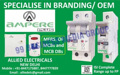 MCBs, MCB DBs, OEMs, Miniature Circuit Breakers