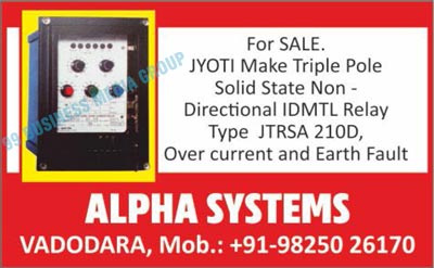 Triple Pole Solid State Non Directional IDMTL Relays