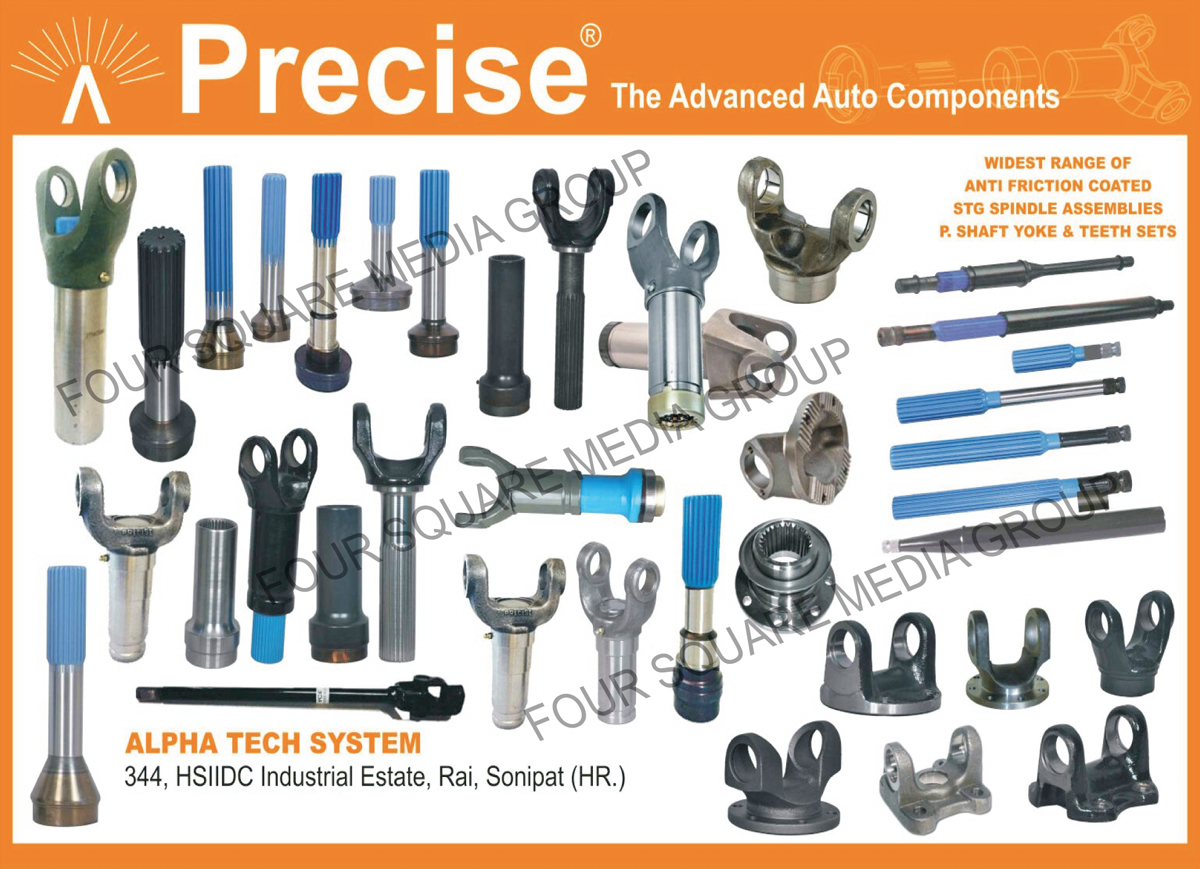 Anti Friction Coated STG Spindle Assemblies, P Shaft Yokes, Automotive Components