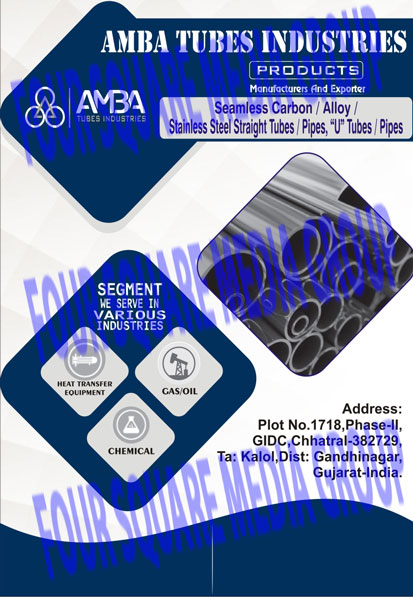 Seamless Carbon, Alloys, SS Straight Tubes, Stainless Steel Straight Tubes, Pipes, U Tubes, Tubes