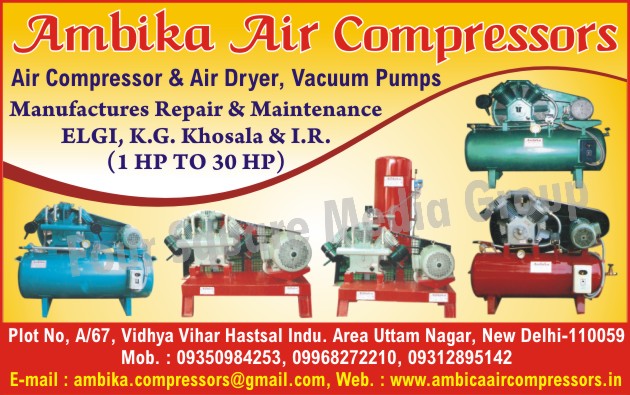 Air Compressors, Air Dryers, Vacuum Pumps, Air Compressor Repairing, Air Compressor Maintenance, Air Dryer Repairing, Vacuum Pump Repairing, Air Dryer Maintenance, Vacuum Pump Maintenance