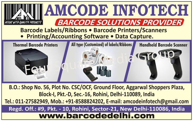 Barcode Solutions, Barcode Labels, Barcode Ribbons, Barcode Printers, Barcode Scanners, Printing Softwares, Accounting Softwares, Data Capture, Thermal Barcode Printers, Customised Labels, Customized Labels, Customised Ribbons, Customized Ribbons, Handheld Barcode Scanners