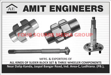 Three Wheeler Slider Block Sets,  Three Wheeler Components,Slider Block Sets, Propeller Shafts, Shafts