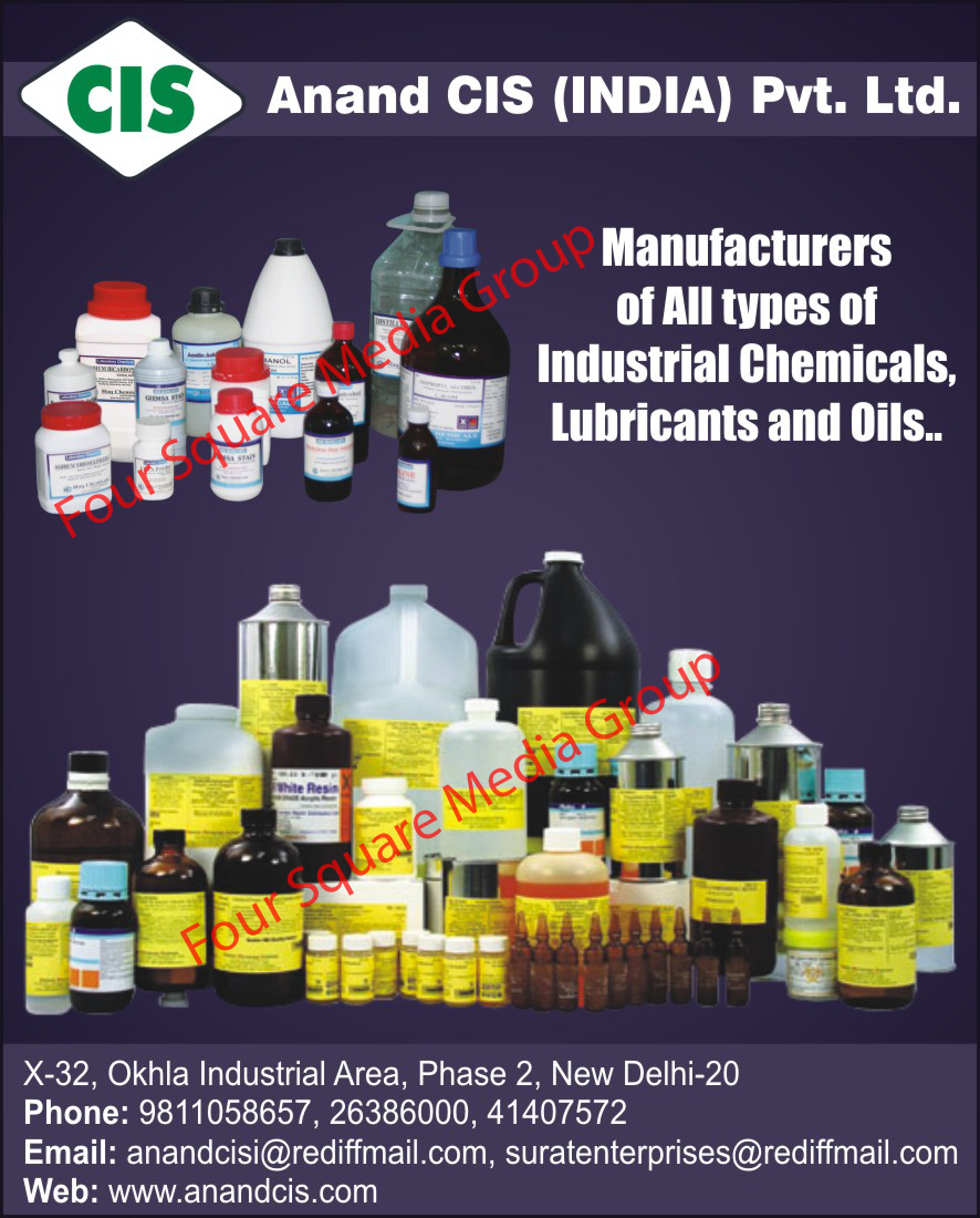 Industrial Chemicals, Lubricants, Industrial Oils