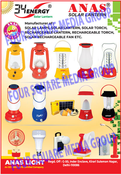 Solar Products Like, Solar Lamps, Solar Lanterns, Solar Torches, Rechargeable Lanterns, Rechargeable Torches, Solar Rechargeable Fans