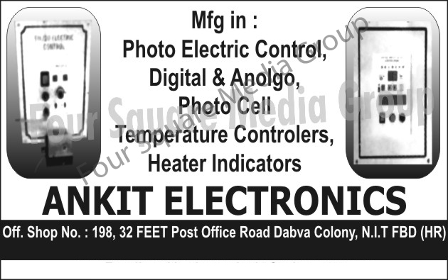 Photo Electric Control, Digital Photo Cell Temperature Controllers, Analog Photocell Temperature Controllers, Heater Indicators