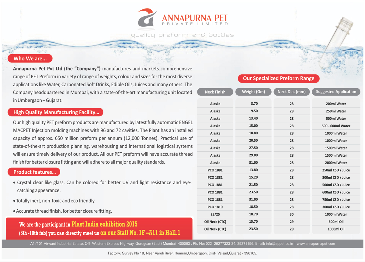 Pet Preforms,Injection Moulding Products, Pet Products, Testing Tubes, Plastic Bottles