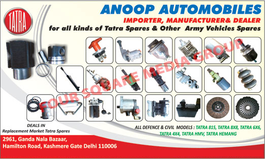 Army Vehicle Spare Parts, Tatra Spare Parts,Automotive Components, Automotive Spares Parts for Defence Vehicles