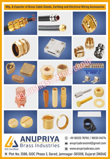 Brass Cable Glands, Earthing Wiring Accessories, Electrical Wiring Accessories