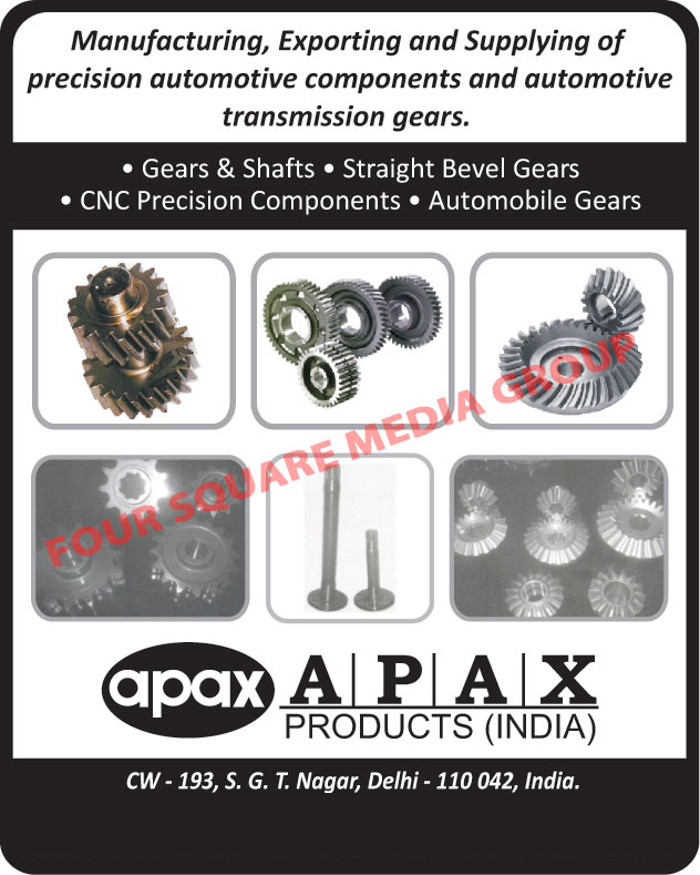 Precision Automotive Components, Automotive Precision Components, Automotive Transmission Gears, Gears, Shafts, Straight Bevel Gears, CNC Precision Components, Automotive Gears