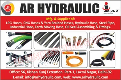 LPG Hoses, CNG Hoses, Yarn Braided Hoses, Hydraulic Hoses, Steel Pipes, Industrial Hoses, Earth Moving Hoses, Oil Seal Assemblings, Oil Seal Fittings
