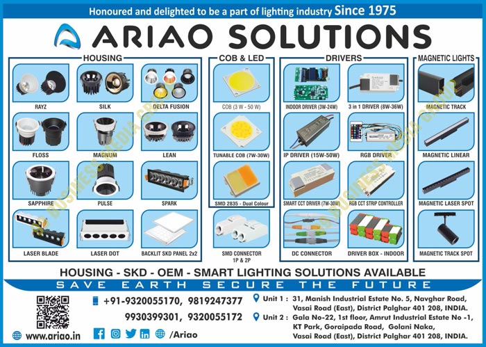 Led Indoor Lights, Led Outdoor Lights, SKDs, Lighting Accessories, Push Fit Connectors, Springs, Cable Glands, DC Connector Drivers, CKDs, Led Housings, Rayz Led Housings, Silk Led Housings, Delta Fusion Led Housings, Floss Led Housings, Magnum Led Housings, Lean Led Housings, Sapphire Led Housings, Pulse Led Housings, Spark Led Housings, Laser Blade Led Housings, Laser Dot Led Housings, Backlit SKD  Panel Led Housings, Led Lights, COB Lights, Tunable COB Lights, SMD Dual Color Lights, SMD Connectors, Indoor Drivers, IP Drivers, Smart CCT Drivers, RGB Drivers, RGB CCT Strip Controller Drivers, Magnetic Track Lights, Magnetic Linear Lights, Magnetic Laser Spot Lights, Magnetic Track Spot Lights, Driver Boxes