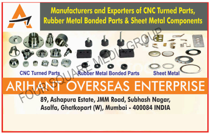 CNC Turned Parts, Rubber Metal Bonded Parts, Sheel Metal Components