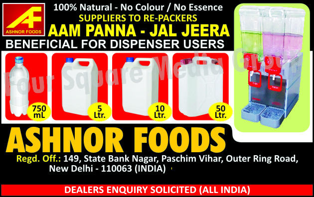 Snacks, Coated Peanuts, Green Peas, Sabudana, Kabuli Chana, Aam Panna Beverages, Jal Jeera Beverages, Aam Panna Beverage Dispensers, Jal Jeera Beverage Dispensers