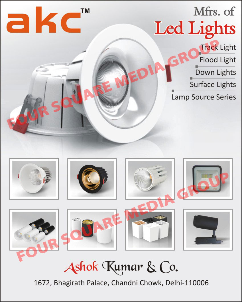 Led Lights, Track Lights, Flood Lights, Down Lights, Surface Lights, Lamp Source Lights