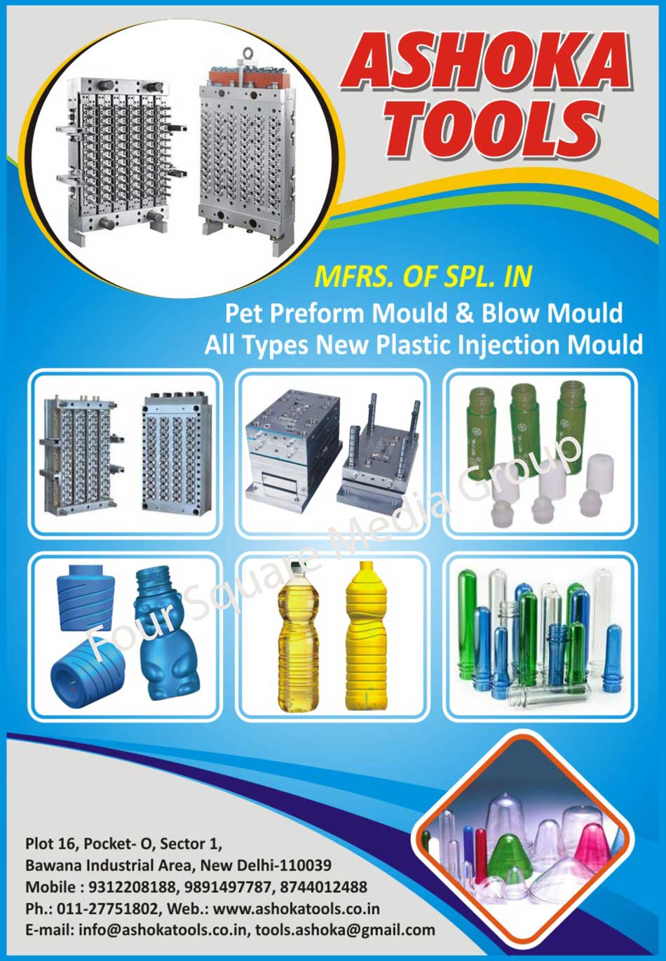 Pet Preform Moulds, Blow Moulds, Pet Preform Molds, Blow Molds, Plastic Injection Moulds, Plastic Injection Molds