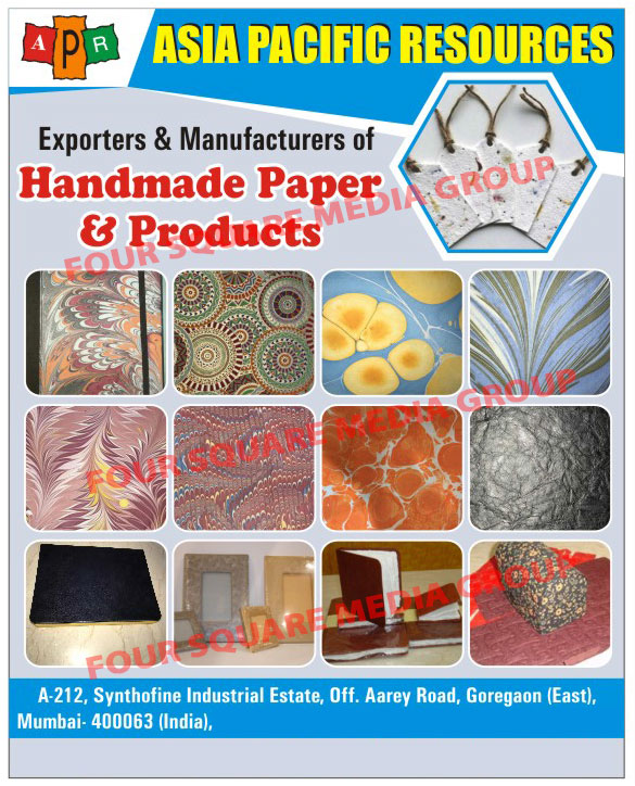 Handmade Papers, Handmade Products