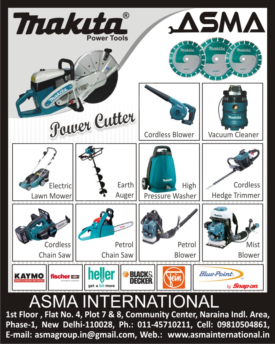 Cordless Blowers, Vacuum Cleaners, Electric Lawn Mowers, Earth Augers, High Pressure Washer Machines, Cordless Hedge Trimmers, Mist Blowers, Petrol Blowers, Petrol Chain Saw, Cordless Chain Saw, Power Cutters