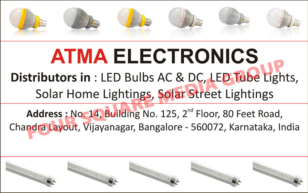 Led Lights, Led Bulbs, Led Tube Lights, Solar Home Lights, Solar Street Lights