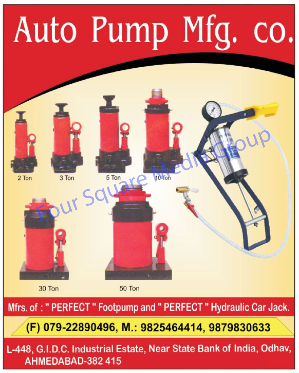 Foot Pumps, Hydraulic Jacks