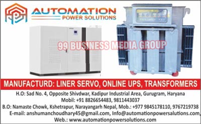 Liner Servo, Online UPS, Transformers