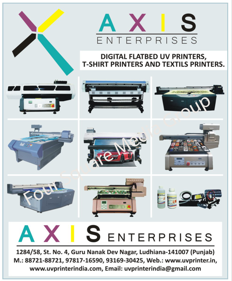 Digital Flatbed UV Printers, T Shirt Printers, Textile Printers