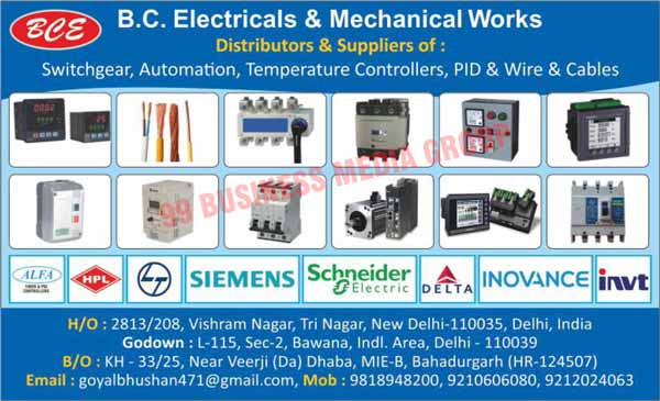 MCCBs, Switches, Temperature Controllers, Wires, Lighting Products, Sub Meters, L&T MCBs, MCBs, Switchgears, Cables, Electrical Goods, Electrical Items, Automations